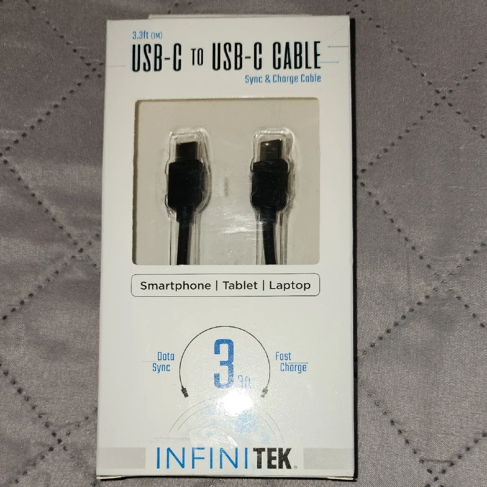 Black USB-C to USB-C Cable